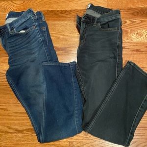 3 pair of Abercrombie sweatpants stretch jeans